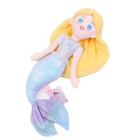 Coussin Poupée Sirène Scintillante, Peluche Mignonne avec Rembourrage en Coton PP, Compagnon de Sommeil, Cadeau pour Enfants ODM