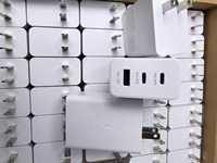Chargeur mural 3 en 1 EU US Uk Plug 65W double ports Type-C USB a Wall Portable Charger Adapter Mobile Smart Phone Travel Wall Charger