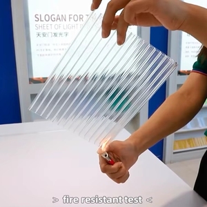 Lámina Hueca de <span class=keywords><strong>Policarbonato</strong></span> de 10mm, Doble, 4x8, Transparente, para Techos de Invernaderos y Parques, Ignífuga y Ecológica, a Bajo Precio - Product Image 5