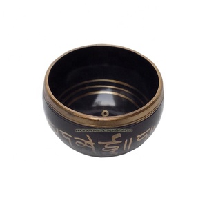 Cuenco de latón para meditación, yoga, alivio del estrés, atención plena y curación holística a precio mayorista de Rana Overseas Inc - Product Image 2