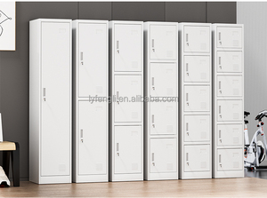 Customized <b>Single</b> Door Steel <b>Wardrobe</b> Locker for Bedroom Gym School Hospital Use <b>with</b> <b>Mirror</b> Key Lock - Product Image 6