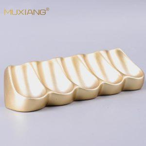 MUXIANG Wooden Pipe Rack 5 Position Durable Smoking Pipe Stand Display Holder - Product Image 2