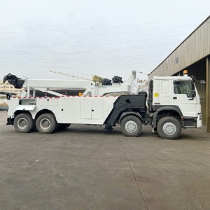 Camion de dépannage rotatif HOWO 50 tonnes 8x4 360, directement de l'usine °   Véhicule de récupération robuste pour le sauvetage sur autoroute et industriel - Product Image 4