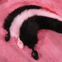 Jouets anaux : Plug anal queue de renard avec bandeau oreilles de chat et collier, jouets sexuels anaux en métal pour femmes
