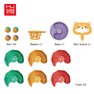 Jeu d'interaction parent-enfant HW TOYS, jeu éducatif coloré, ensemble de jeu, tour tournante, amusement pour bébé, boule roulante - Product Image 5