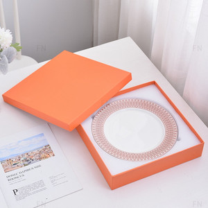 Vente en gros d'usine ensemble de 2 pièces de dîner en porcelaine noire sans danger pour les aliments pour l'hôtel assiette de mariage - Product Image 4