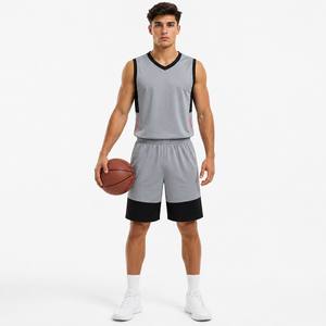 Uniforme de basket-ball respirant de qualité supérieure, maillots d'équipe personnalisés unisexes à manches courtes et design imprimé - Product Image 1