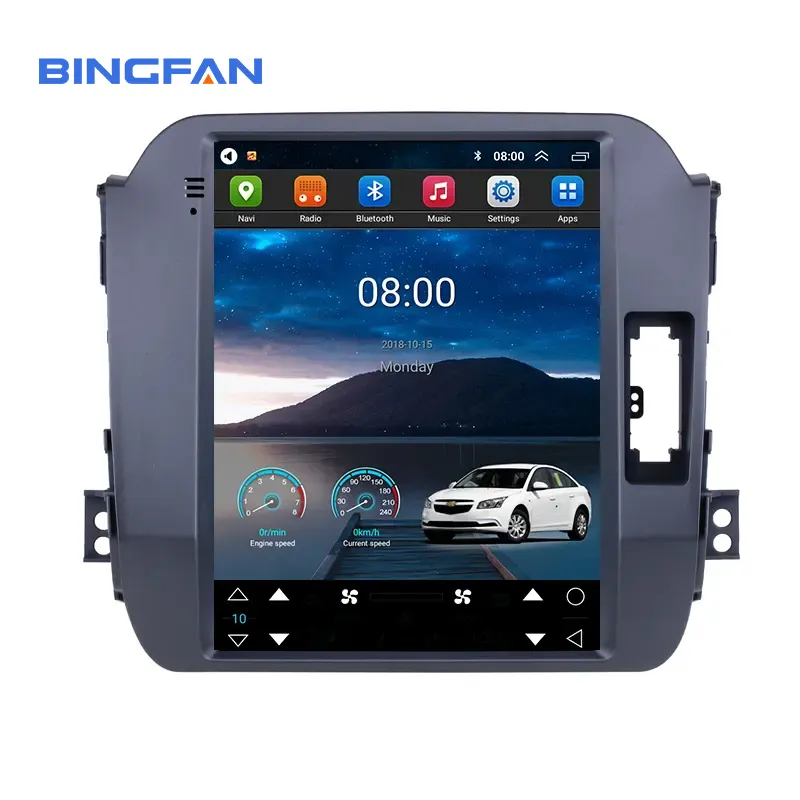 Bingfan Layar Potret Gps Musik BT Subwoofer Radio Mobil untuk 2011-2017 KIA Sportage Mendukung Kamera Cadangan Obd Ii Dvr