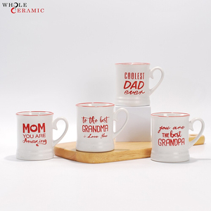 Vente en gros d'usine, <span class=keywords><strong>tasse</strong></span> à <span class=keywords><strong>café</strong></span> en céramique rouge brillant avec poignée en forme de cœur, gaufrée, personnalisée pour maman, papa, <span class=keywords><strong>grand</strong></span>-<span class=keywords><strong>mère</strong></span>, <span class=keywords><strong>grand</strong></span>-père - Product Image 3