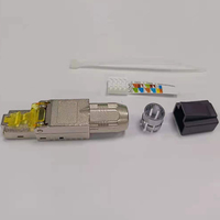 Konektor Modular Tanpa Alat Cat6a CAT7 CAT8 Rj45 Male Female 8P8C