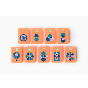 Factory Direct Sales Four Layer Board Game Laser Printing Design Acrylic <b>Mahjong</b> Tiles <b>Mahjong</b> <b>Set</b> for Family Play - Product Image 4