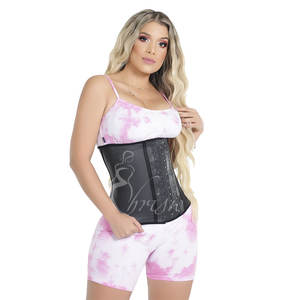 Slim Fajas Colombianas Reductoras <span class=keywords><strong>Y</strong></span> Moldeadoras Para Mujer Underbust Latex Waist Trainer Hourglass Body Shaper para Mujer - Product Image 3
