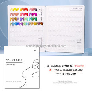 Tarjeta de Exhibición de Uñas Acrílicas con Logotipo Personalizado, 528 Colores, Muestra de Esmalte en Gel, Libro de Muestras para Salón - Product Image 2