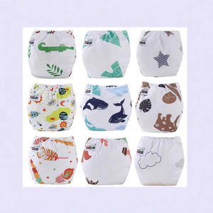 Pantalon de couche pour bébé de couleur bonbon Couverture imperméable réglable douce et respirante pour la fixation de couche lavable - Product Image 6