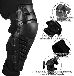 Genouillères de moto anti-choc Shenmoren en nylon, ajustables avec fermeture auto-agrippante, en EVA épais, légères, respirantes et flexibles - Product Image 6