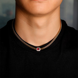 European American 3MM Fashionable Hot-Selling Popular Versatile Clavicle Chain Jewelry Stainless Steel Chain <b>Necklace</b> - Product Image 3