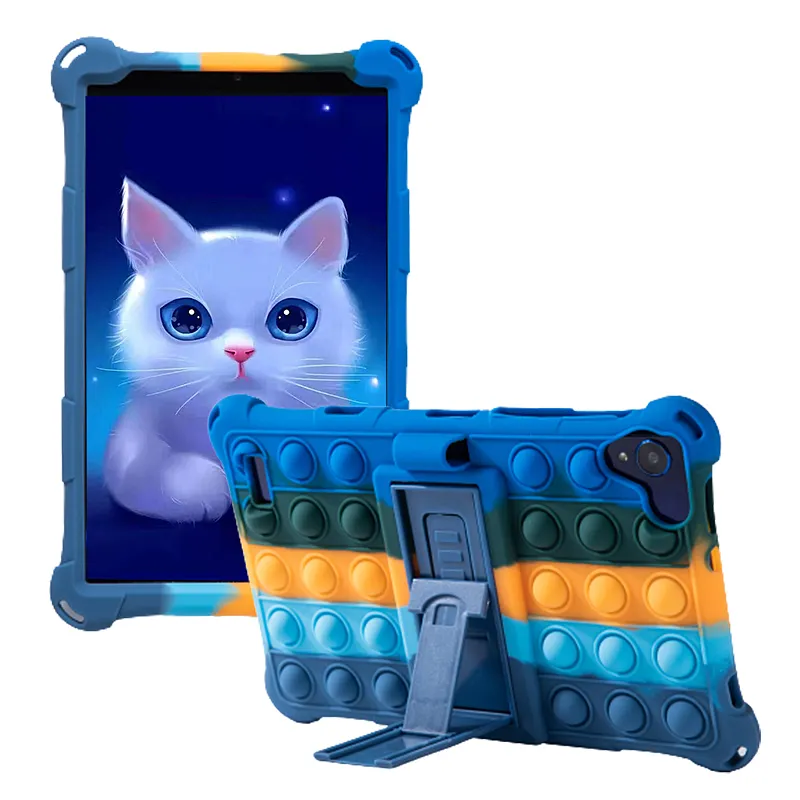 Tablet Case Fidget Toy for Teclast P80X/Samsung T290/Huawei M6 standing boy kids universal 8" tablet case with strap