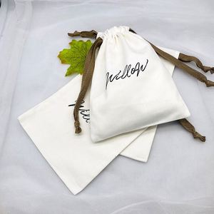 Wholesale Custom Logo Organic Cotton Muslin Sachet Shopping Gift <b>Drawstring</b> <b>Bag</b> Cotton Canvas <b>Drawstring</b> <b>Bag</b> - Product Image 5
