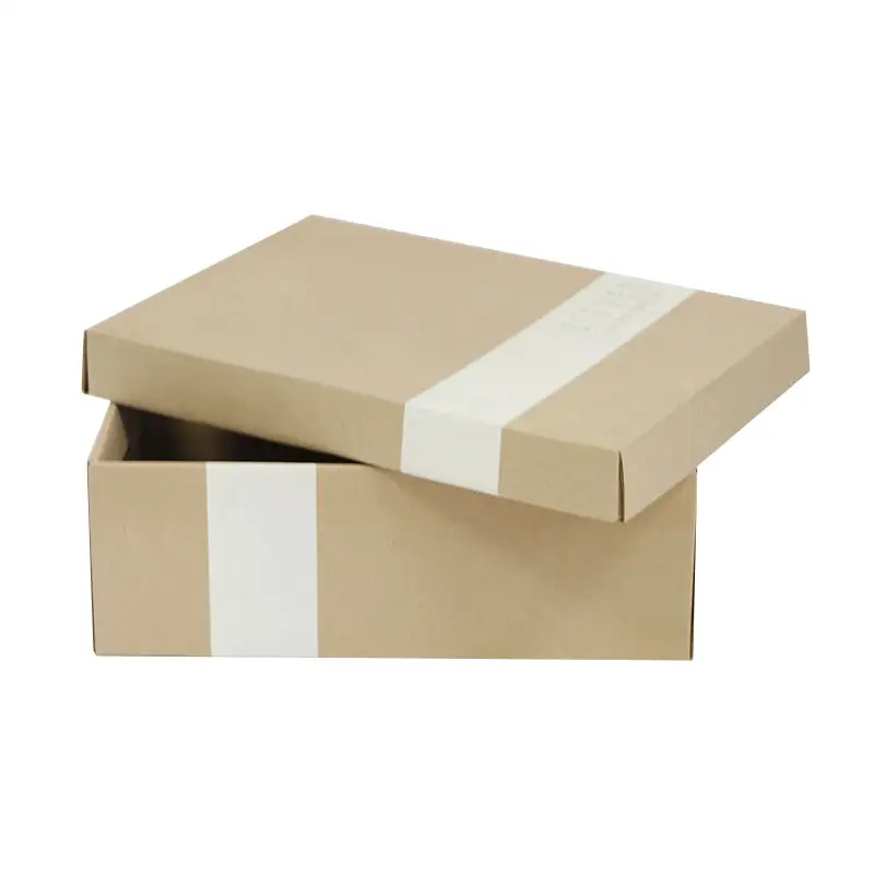 Kertas dipersonalisasi harga pabrik kemasan kotak sepatu pembungkus dengan logo untuk hadiah dan pakaian e-commerce