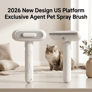 Brosse de toilettage réutilisable à vapeur pour animaux de compagnie, en acier inoxydable, pour l'élimination des poils de chat et de chien – Produit tendance pour l'entretien des animaux - Product Image 1