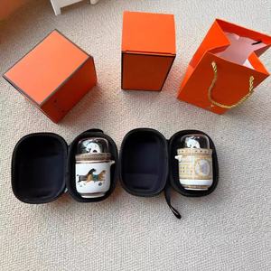 Ensemble de tasses à thé et soucoupes en céramique dorée arabe de luxe, portables pour l'extérieur, tasses à café en porcelaine avec boîtes - Product Image 1