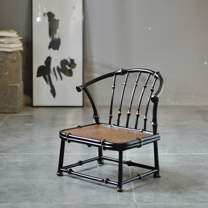 เก้าอี้ชาไม้ไผ่ขนาดเล็กทำด้วยมือพร้อมพนักพิงโครงสร้างเป็นมิตรกับสิ่งแวดล้อมสำหรับเด็กและผู้ใหญ่ - Product Image 1