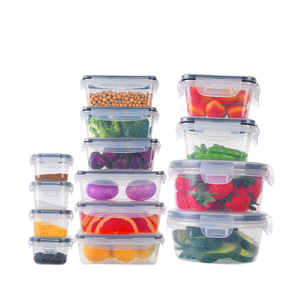 24 piezas de loncheras modernas de plástico PP para estudiantes, forma rectangular, aptas para alimentos, para mantener la frescura, seguras para <span class=keywords><strong>microondas</strong></span> y refrigerador, organización de despensa - Product Image 3