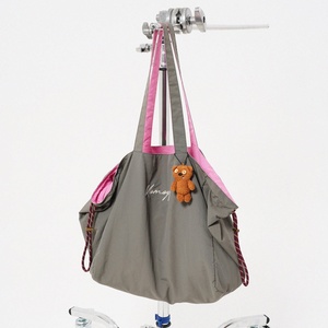 Water‑Resistant <b>Canvas</b> <b>Tote</b> Bag Large Capacity Reversible Color‑Block Shoulder Bag Custom Multiple Materials Colors Available - Product Image 1