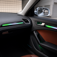 Kit d'éclairage d'ambiance intérieur Trontech Audi A4 B8 2009-2015, 64 couleurs, contrôle par application, lampe d'ambiance LED, moulage 1:1, garniture complète, CE RoHS