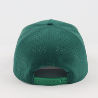 Casquette de baseball de performance de golf de qualité supérieure Logo personnalisé Snapback perforé découpé au laser imperméable à l'eau Nylon Polyester Dot Made Oxford