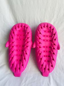 H008 Pantofole con stampa animalier rosso rosa, fodera in peluche EVA, punta aperta, per tutte le stagioni, scarpe da donna, taglia 36 37 38 39 - Product Image 2