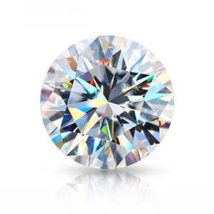 Loose Moissanite Round D Color Synthetic Gemstone For Jewelry Making - Product Image 3