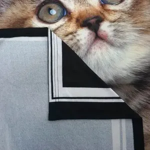 Manta de Polar con Estampado Digital Personalizado por Sublimación, Diseño de <span class=keywords><strong>Gato</strong></span> <span class=keywords><strong>Persa</strong></span>, Venta Directa de Fábrica - Product Image 4