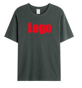 Camiseta en blanco con estampado de algodón 100% personalizado para mujeres y hombres de talla grande tela de punto transpirable - Product Image 3