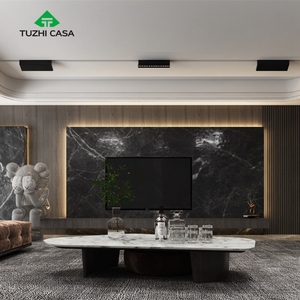 Meuble minimaliste intégré design 65 pouces noir meuble de salon meuble de télévision mural <span class=keywords><strong>table</strong></span> - Product Image 6