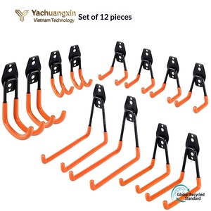 Lingtian Heavy Duty Polished Iron Utility Safety <b>Hooks</b> Heavy Industry Garage Storage Garden <b>Tool</b> Wall Mount Furniture Legs-No - Product Image 5