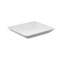 Mini-assiettes jetables biodégradables en bagasse de canne à sucre, forme carrée, pour sauces, assaisonnements, apéritifs et finger foods