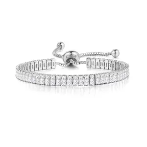 Lujo último diamante Zirconia boda fiesta moda señoras joyería pulseras brazaletes para Mujeres 18K oro amante