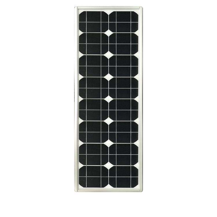 Ip65 al aire libre todo en una lámpara de calle solar 60w led integrado Luz de calle solar