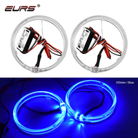 Nouveau phare décoratif EURS 2,5 pouces à LED cristal, lentille bicolore, 3,0 pouces, à ouverture unique, pour feux de brouillard et yeux de démon