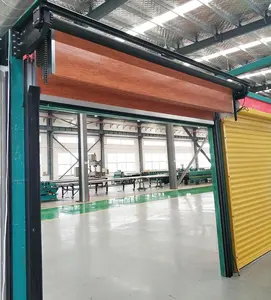 Porta del Garage impilabile sopraelevata con controllo automatico dall'aspetto di legno con striscia di tenuta