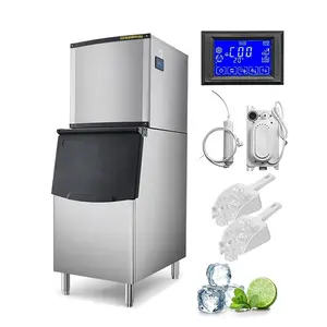Máquina de hielo comercial con gran capacidad de almacenamiento Máquina de hielo comercial para Bar Hogar Supermercado