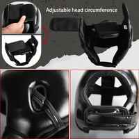 Casque de boxe et de MMA personnalisé en cuir PU léger, respirant, avec protection, taille et logo personnalisables