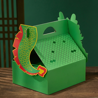 Boîte à empanadas pliable de luxe avec logo personnalisé, en matériaux recyclés, forme unique haut de gamme, emballage alimentaire avec poignée pour la restauration rapide
