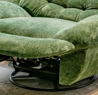 Tissu Nubuck moderne pieds en métal loisirs chaise unique nouveau Design canapé fauteuil pour salon luxe