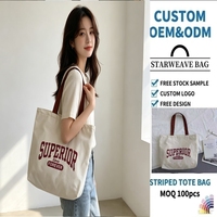 Sac fourre-tout en toile de polycoton uni avec logo personnalisé, vente en gros