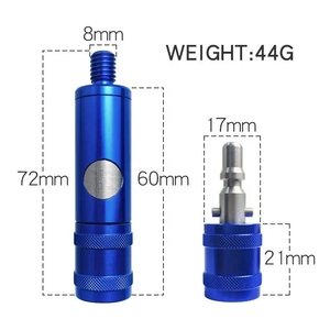 <strong>Net</strong> Joint Parts Screw Mesh Adpater 72mm Aluminum <strong>Alloy</strong> Fishing Gear <strong>Landing</strong> <strong>Net</strong> Head Joint Connector - Product Image 4