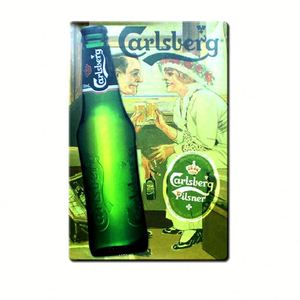 Classic Vintage Beer Signs Nostalgic Tin Wall Art for Bar Cafe Decor, Rustic Style Metal <b>Sign</b> - Product Image 4
