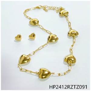 Set di gioielli da donna placcato in oro 18K con accento glitterato per feste e nozze scintillanti accessori in rame regalo perfetto - Product Image 1