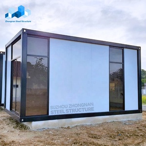 Hot bán Tiny đúc sẵn sang trọng prefab tùy chỉnh thiết kế nhà một bên tường kính sunroom container nhà - Product Image 2